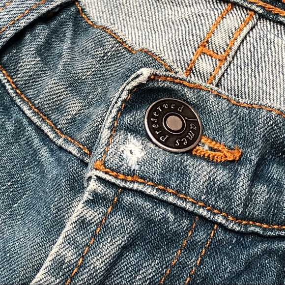 James Jeans preserved denim low rise bootcut Y2K jeans distressed size 25 - Picture 9 of 13